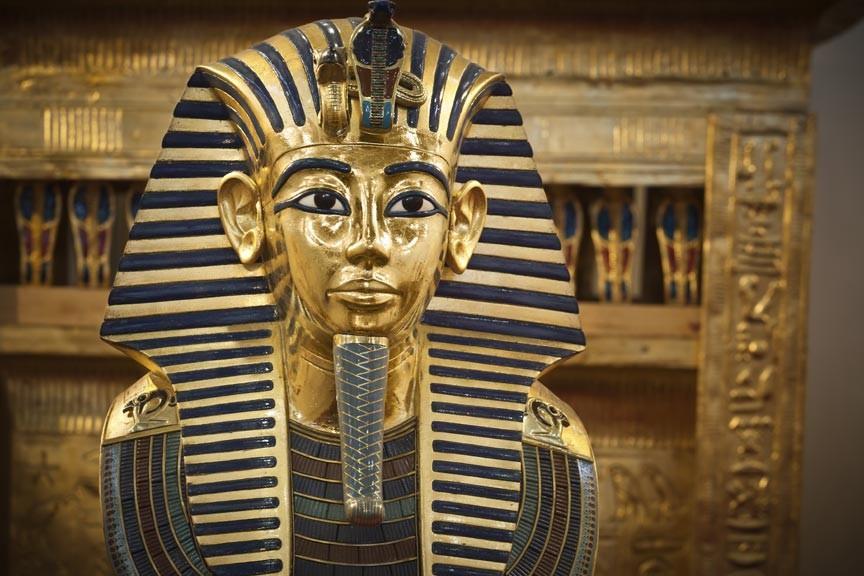 EGYPTIAN GOLD PHARAOH HEAD