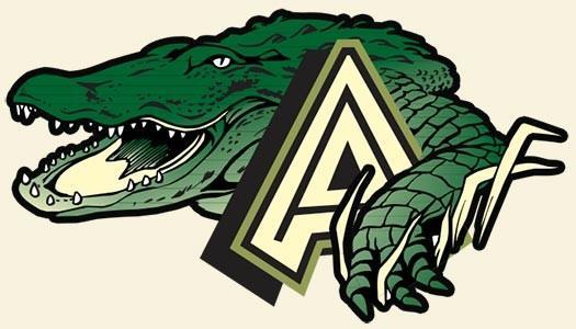 GREEN GATOR ICON WITH A LARGE A